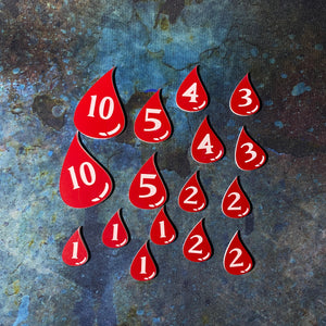 Blood Drop Health / Wound Tokens