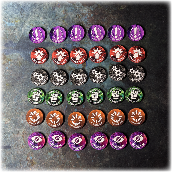 11th Edition - Status Tokens - Full Colour & Dual Sided