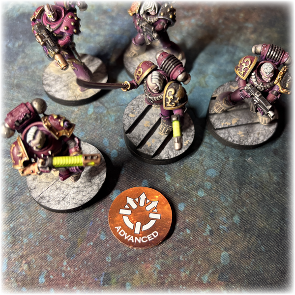 Advanced Acrylic Tokens (set of 6) - Full Colour - Dual Sided - 10th and 11th Edition