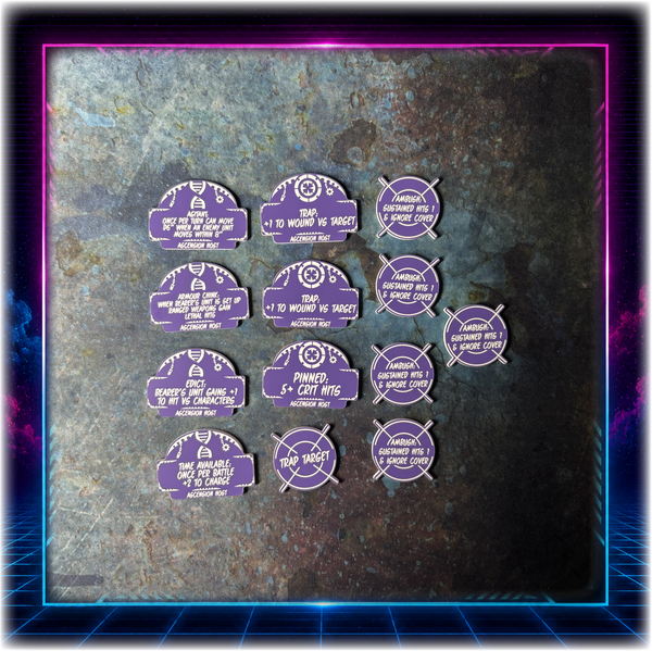 Alien Cults - Ascension Host Detachment  - 11th ed Grimdark Edition Token Set