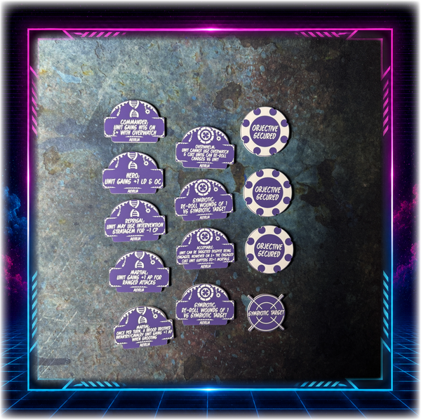 Alien Cults - Auxilia Detachment  - 11th ed Grimdark Edition Token Set
