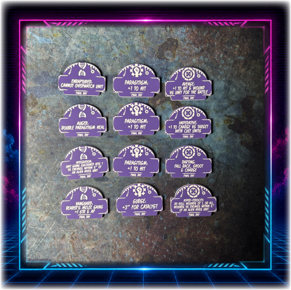 Alien Cults - Final Day Detachment  - 11th ed Grimdark Edition Token Set