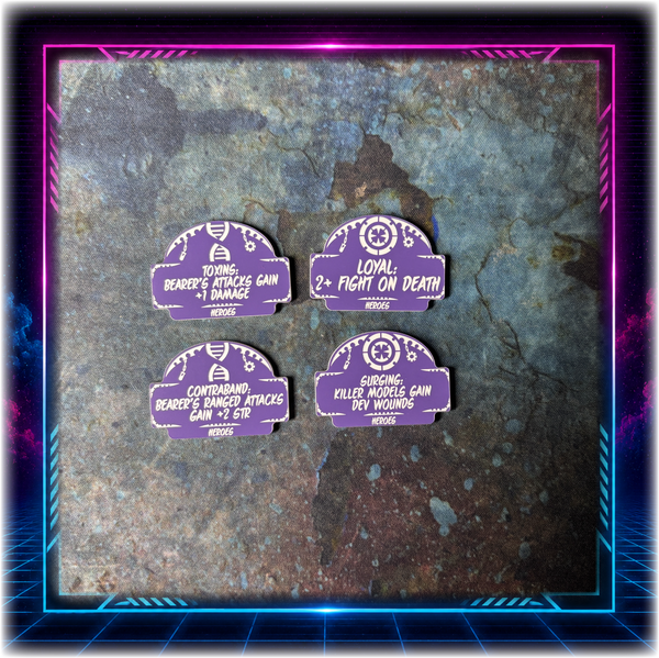 Alien Cults - Heroes Detachment  - 11th ed Grimdark Edition Token Set