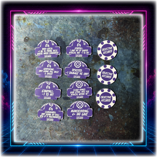Alien Cults - Outlander Detachment  - 11th ed Grimdark Edition Token Set