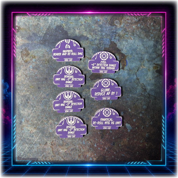 Alien Cults - Xeno Cult Detachment  - 11th ed Grimdark Edition Token Set