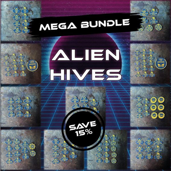MEGA BUNDLE - Alien Hives - 11th ed Grimdark Token Set