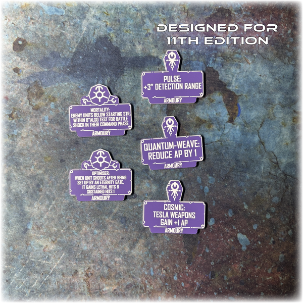 Android Dynasties - Armoury Detachment - 11th Edition Token Set