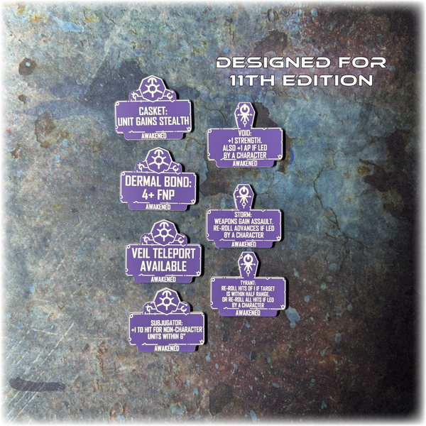 Android Dynasties - Awakened Detachment - 11th Edition Token Set