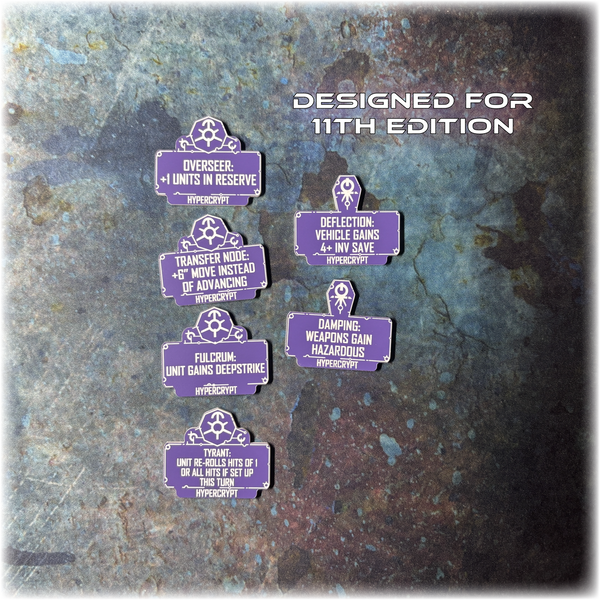 Android Dynasties - Hypercrypt Detachment - 11th Edition Token Set
