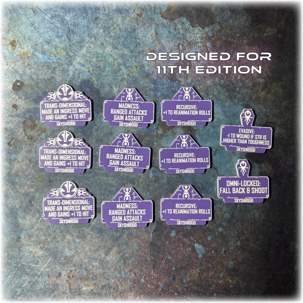 Android Dynasties - Skyshroud Detachment - 11th Edition Token Set