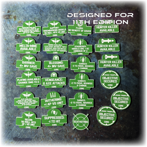 MEGA BUNDLE - Armies of Mankind - Grimdark Token Set