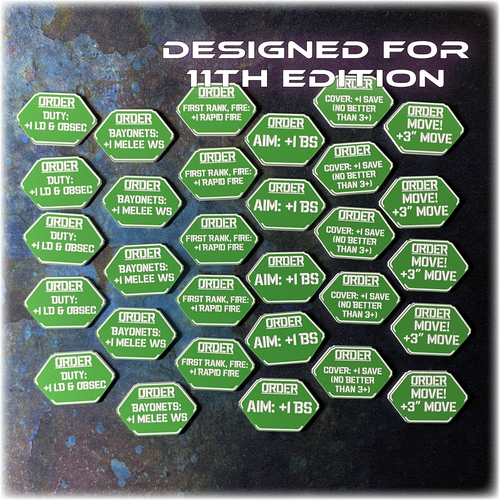 Armies of Mankind - Order Tokens - 11th Edition Token Set