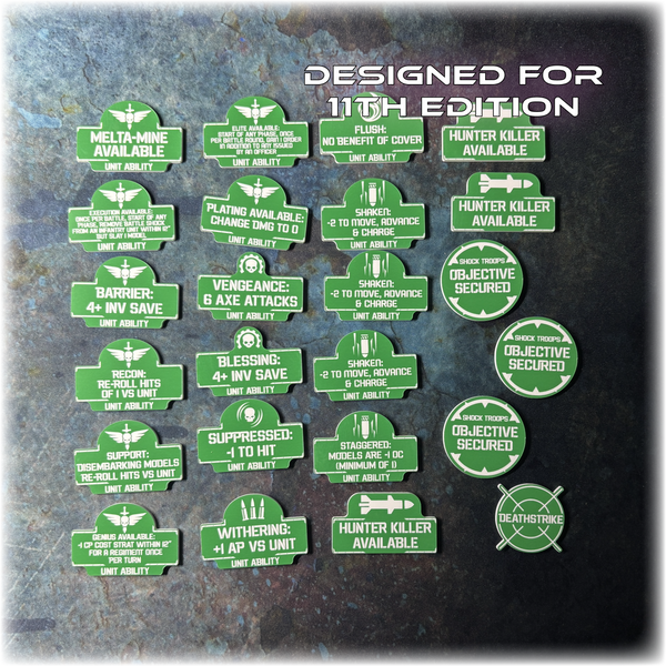 MEGA BUNDLE - Armies of Mankind - Grimdark Token Set