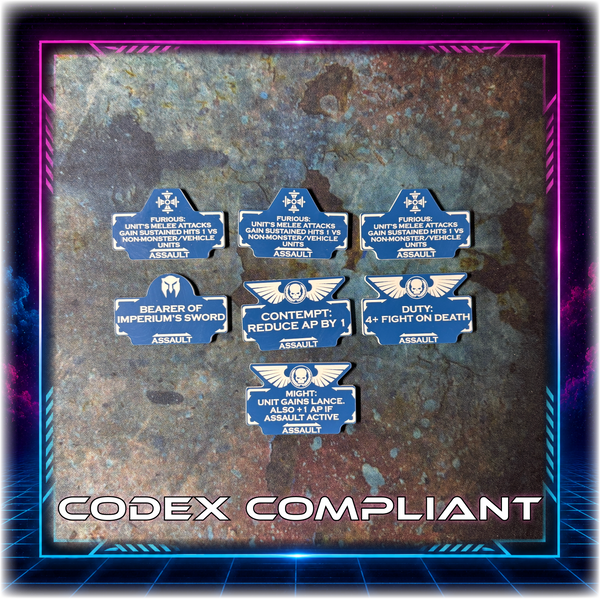 Battle Brothers - Assault Detachment - 11th ed Grimdark Token Set