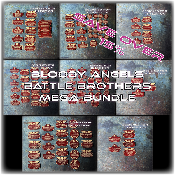 MEGA BUNDLE - Bloody Angels - 11th Edition Token Set