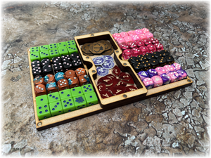 WarVault Modular Dice Holder – Tray Lift & Storage Add-On