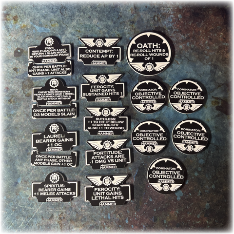 Iron Brothers - Hammer - 10th Edition 40k Token Set