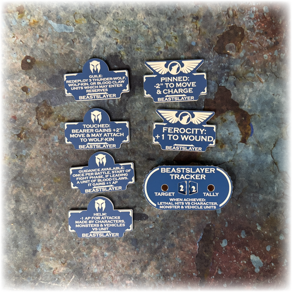 Wolf Battle Brothers  - 10th Edition 40k Token Set