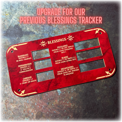World Devourers - UPGRADE Magnetic Blessings Tracker - 10th Edition 40k