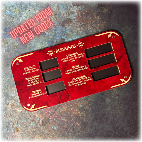 World Devourers - Magnetic Blessings Tracker - New Codex - 10th Edition 40k