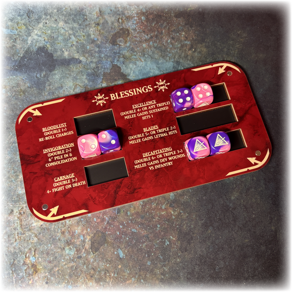 World Devourers - Magnetic Blessings Tracker - New Codex - 10th Edition 40k