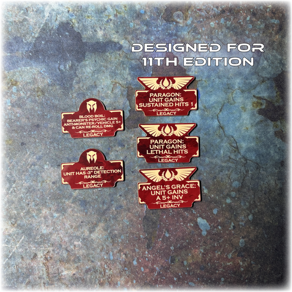 Bloody Angels - Legacy Detachment  - 11th Edition Token Set