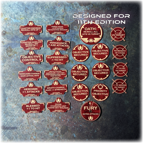 Bloody Angels - Unit Abilities - 11th Edition Token Set