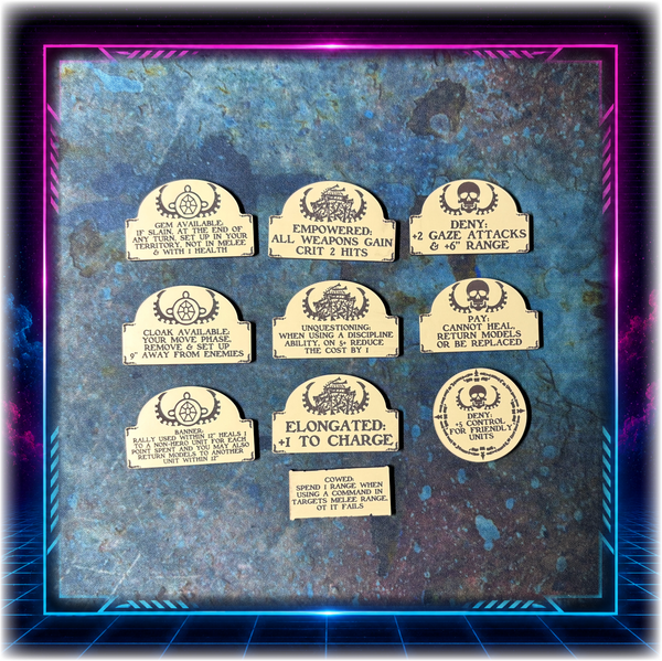 Bone Collectors - Scourge of Fire Upgrade Tokens