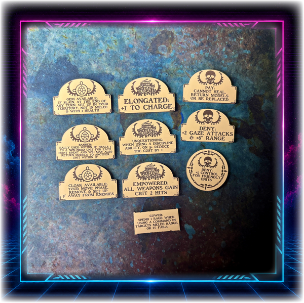 Bone Collectors - Scourge of Fire Upgrade Tokens