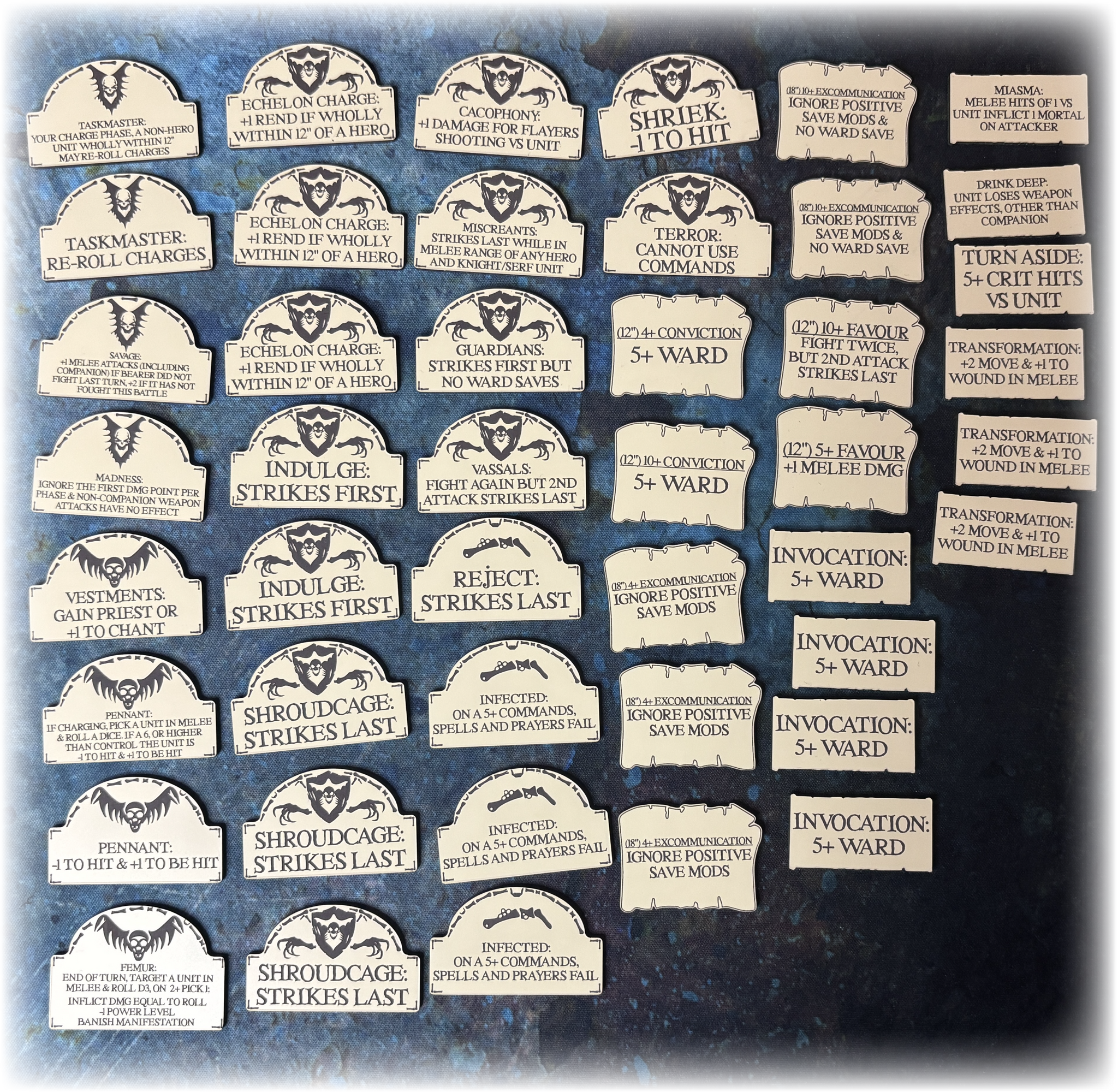 Cannibal Courts 4th Edition Token Set