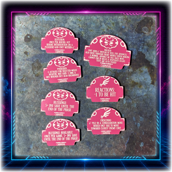 Emperor's Chosen - Carnival Detachment - Grimdark Token Set