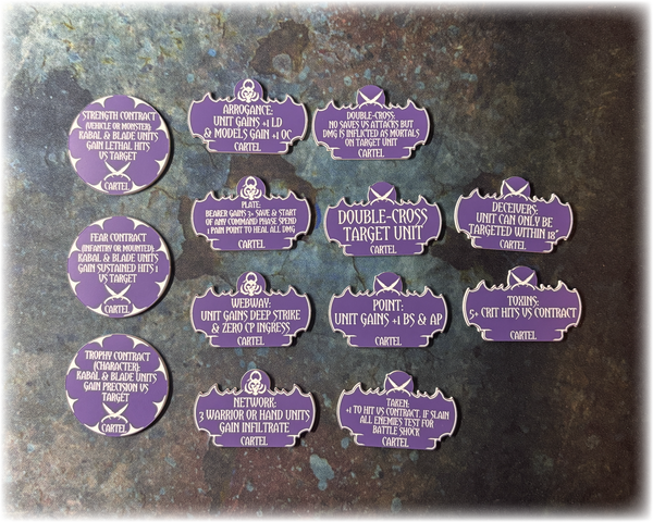 Shadowspace Raiders 10th Edition 40k Token Set - New Codex