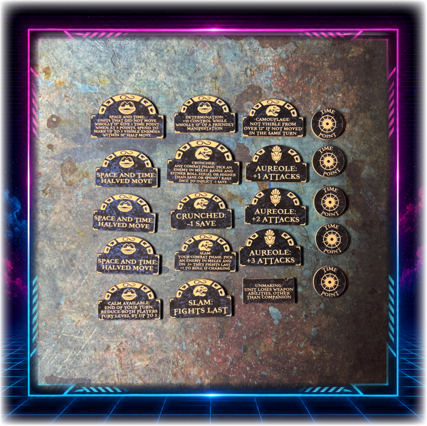 Celestial Lizards - Scourge of Fire Upgrade Tokens