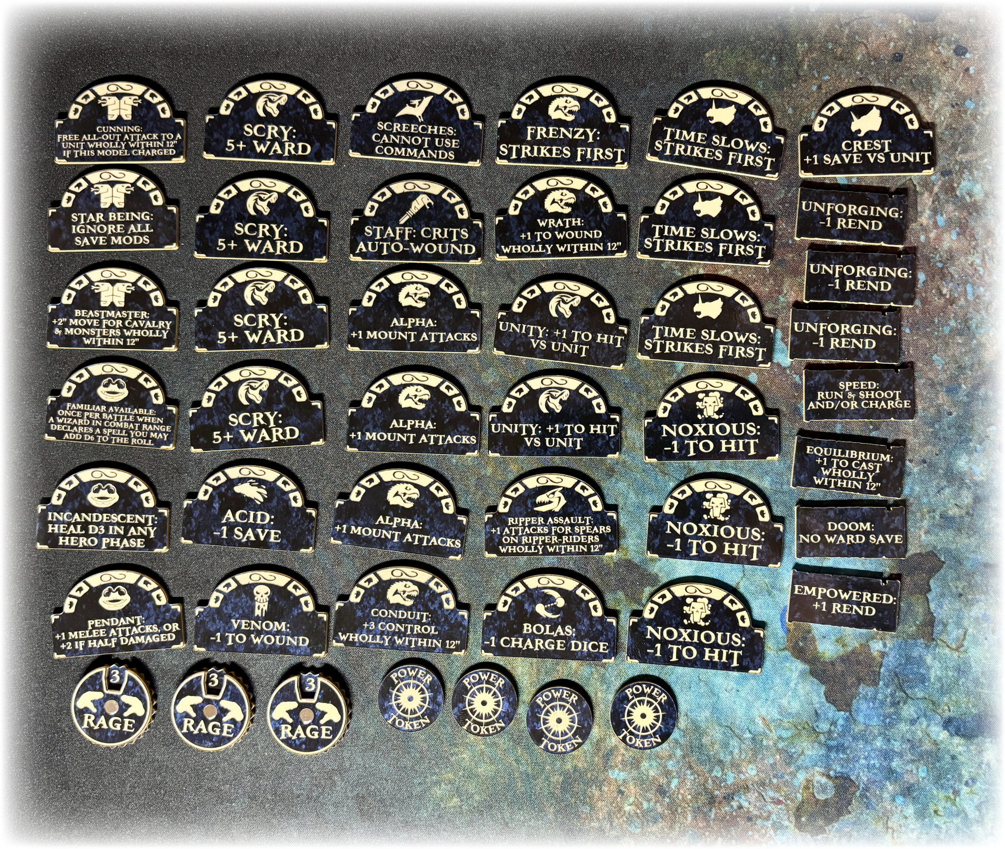 Celestial Lizards AoS 4th Edition Token Set
