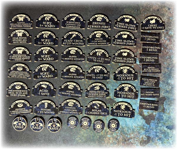 Celestial Lizards AoS 4th Edition Token Set