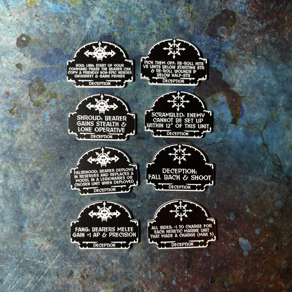 Chaotic Battle Brothers 10th Edition 40k Token Set