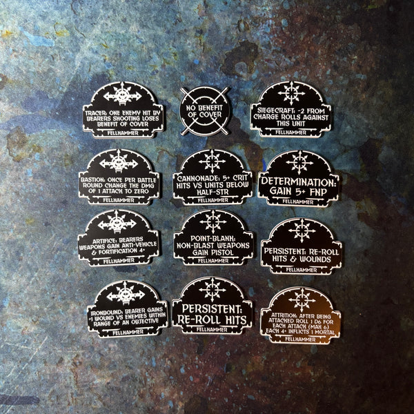 Chaotic Battle Brothers 10th Edition 40k Token Set