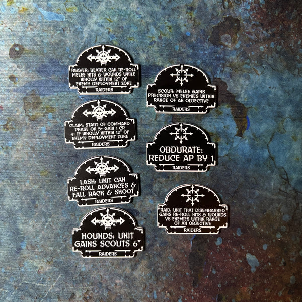 Chaotic Battle Brothers 10th Edition 40k Token Set