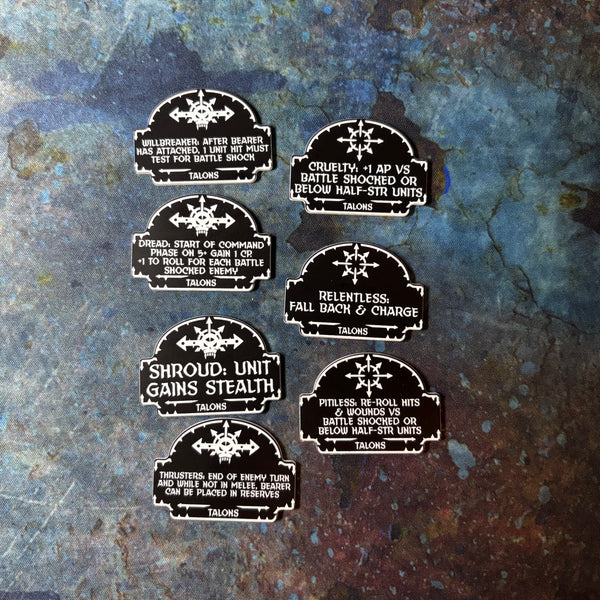 Chaotic Battle Brothers 10th Edition 40k Token Set