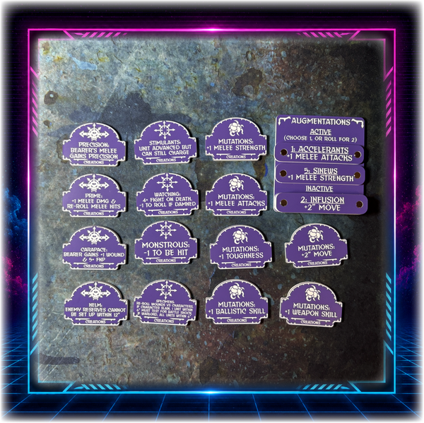 Chaotic Battle Brothers - Creations Detachment - 11th ed Grimdark Token Set