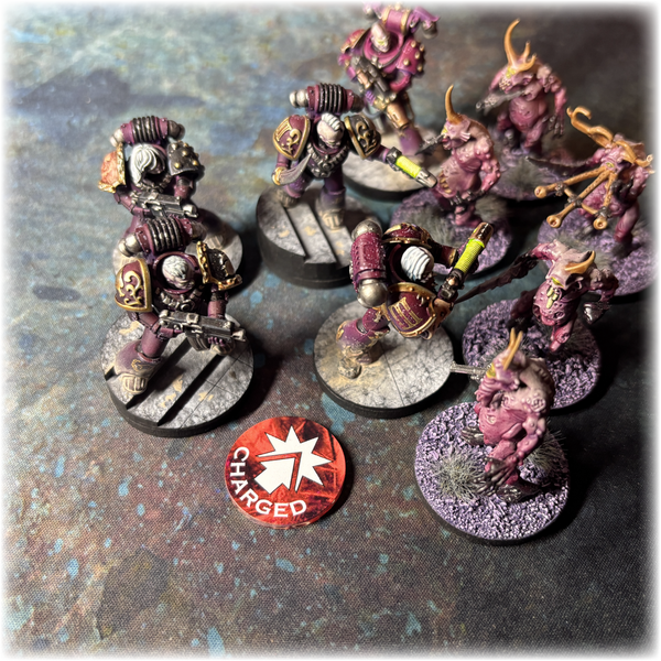 Charged Acrylic Tokens (set of 6) - Full Colour - Dual Sided - 10th and 11th Edition