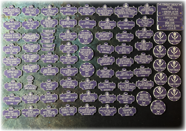 Shadowspace Raiders 10th Edition 40k Token Set - New Codex