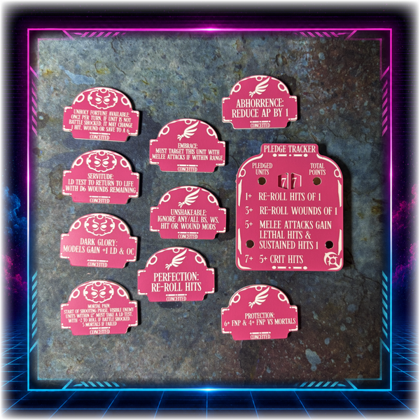 Emperor's Chosen - Conceited Detachment - Grimdark Token Set