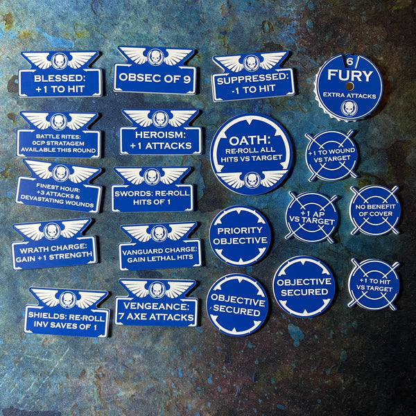 Battle Brothers 10th Edition 40k Token Set