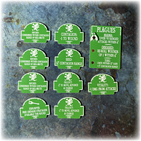 Plague Guard - 10th Edition 40k Token Set