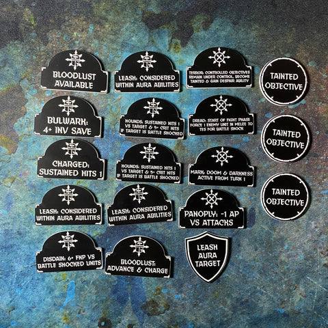 Corrupted Knights - 10th Edition 40k Token Set