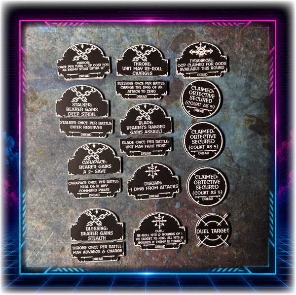 MEGA BUNDLE - Corrupted Knights - Grimdark Token Set