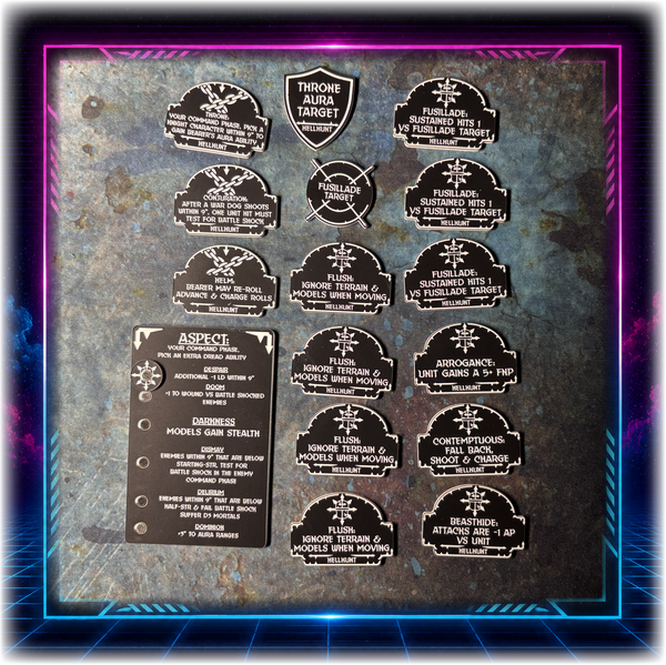MEGA BUNDLE - Corrupted Knights - Grimdark Token Set