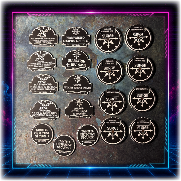 MEGA BUNDLE - Corrupted Knights - Grimdark Token Set