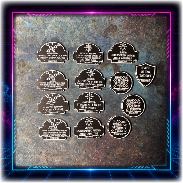 MEGA BUNDLE - Corrupted Knights - Grimdark Token Set